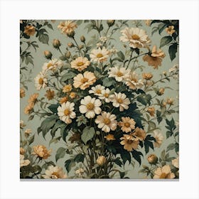 Flowers In A Vase Canvas Print