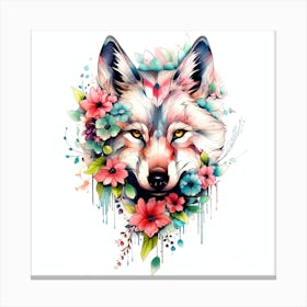 Wolf Tattoo Canvas Print