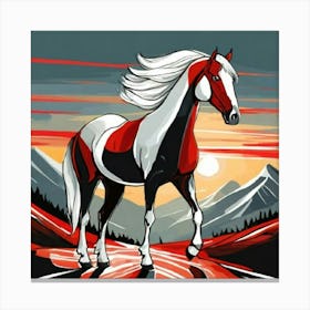 Horse Painting Canvas Print