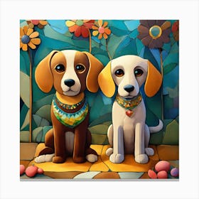 Beagles Canvas Print