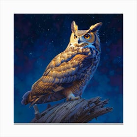 Great Horned Owl 5 Canvas Print