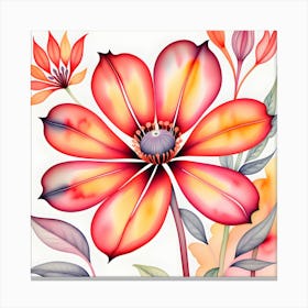 Red Flower Canvas Print