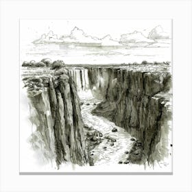 Victoria Falls 1 Canvas Print