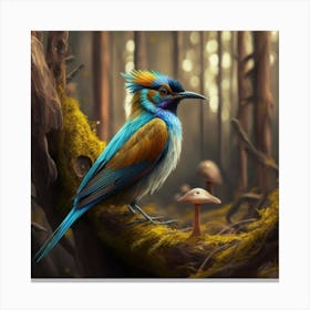 Bird In The Forest 2 Canvas Print