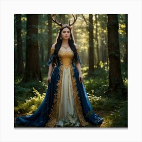 Fairy In The Forest 1 Canvas Print