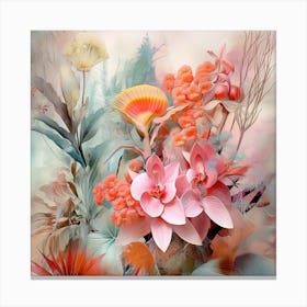 Flowers In A Vase Canvas Print