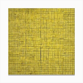 Yellow Grid 1 Canvas Print