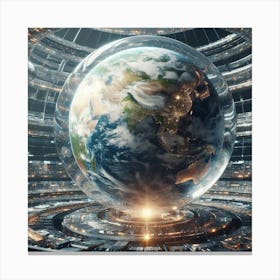 Earth In Space 29 Canvas Print