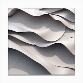 Abstract Wavy Wall Canvas Print