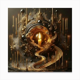 Dream Of A Candle Canvas Print