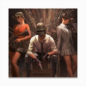 Pubg - The Throne Canvas Print