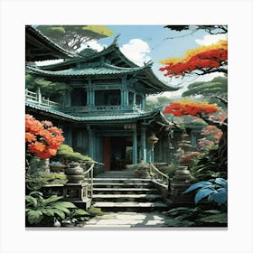 Asian House Canvas Print