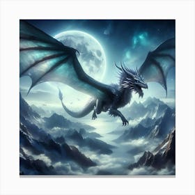 Dragon In The Sky 4 Canvas Print