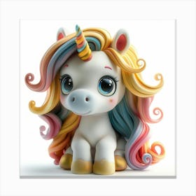 Unicorn Figurine 19 Canvas Print