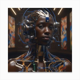 Futuristic Woman 42 Canvas Print