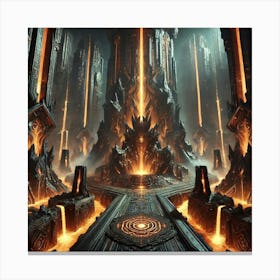 Tectonic Throne Room Canvas Print