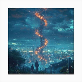 Dna Tower Canvas Print
