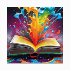 Colorful Book 3 Canvas Print