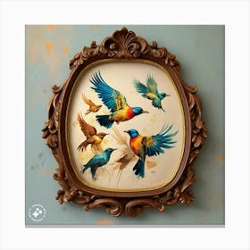 Birds In Flight Canvas Print