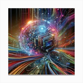 Digital Orb Canvas Print