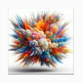 Colorful Powder Explosion 6 Canvas Print