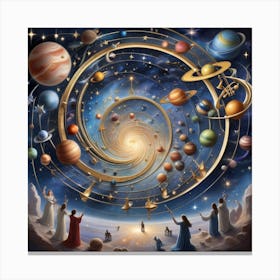 Solar System 5 Canvas Print
