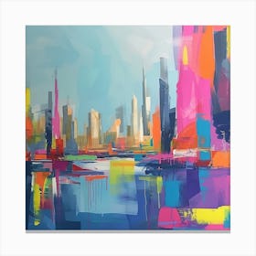 Abstract Travel Collection Dubai Uae 6 Canvas Print