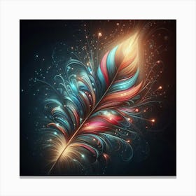 Feather Art Wall Art Canvas Print