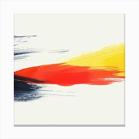 Abstract ORange Yellow Footage Canvas Print