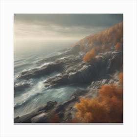 Autumn Cliffs Canvas Print