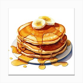 Pancakes With Syrup 2 Canvas Print