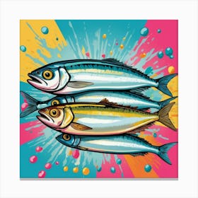 Sardines 9 Canvas Print