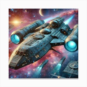 Celestial Class Exploration Ship Converted Canvas Print