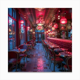 Paris Restaurant Canvas Print