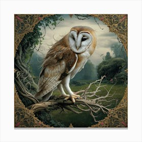 william morris Barn Owl 1 Canvas Print