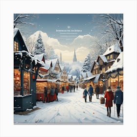 Christmas Market 1 Canvas Print