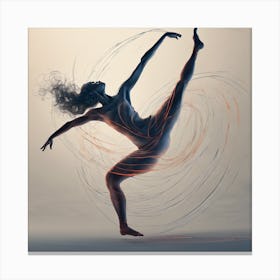 Dancer In Motion 3 Canvas Print