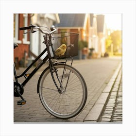 A Photo Of A Bicycle With A Basket There R7ouixvjqpseyxhwjuiw0q Jiyggpycrqmneoxspoqwmw Canvas Print