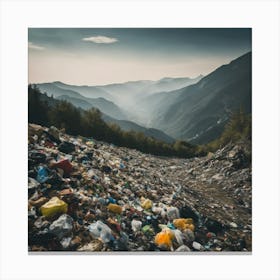 Garbage In The Mountains 7 Canvas Print