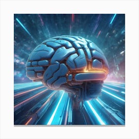 Futuristic Brain 27 Canvas Print