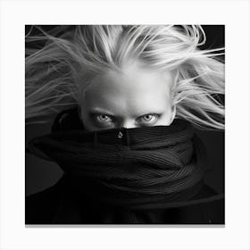 Woman In A Scarf Canvas Print