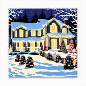 Christmas House 7 Canvas Print