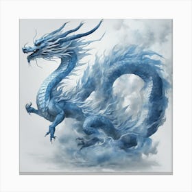 Blue Dragon Canvas Print