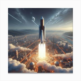 Space Shuttle Launch 1 Canvas Print