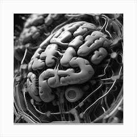 Brain In A Machine Canvas Print