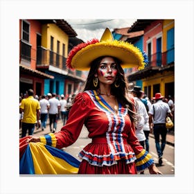 Colombian Woman Canvas Print