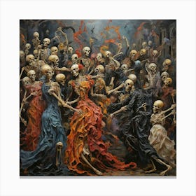 Skeleton Dance 1 Canvas Print