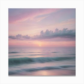 Sunset At The Beach 8 Canvas Print