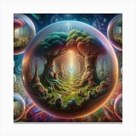 Psychedelic Forest Canvas Print