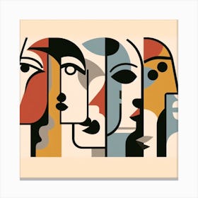 Portrait Of A Group Of People 1 Canvas Print